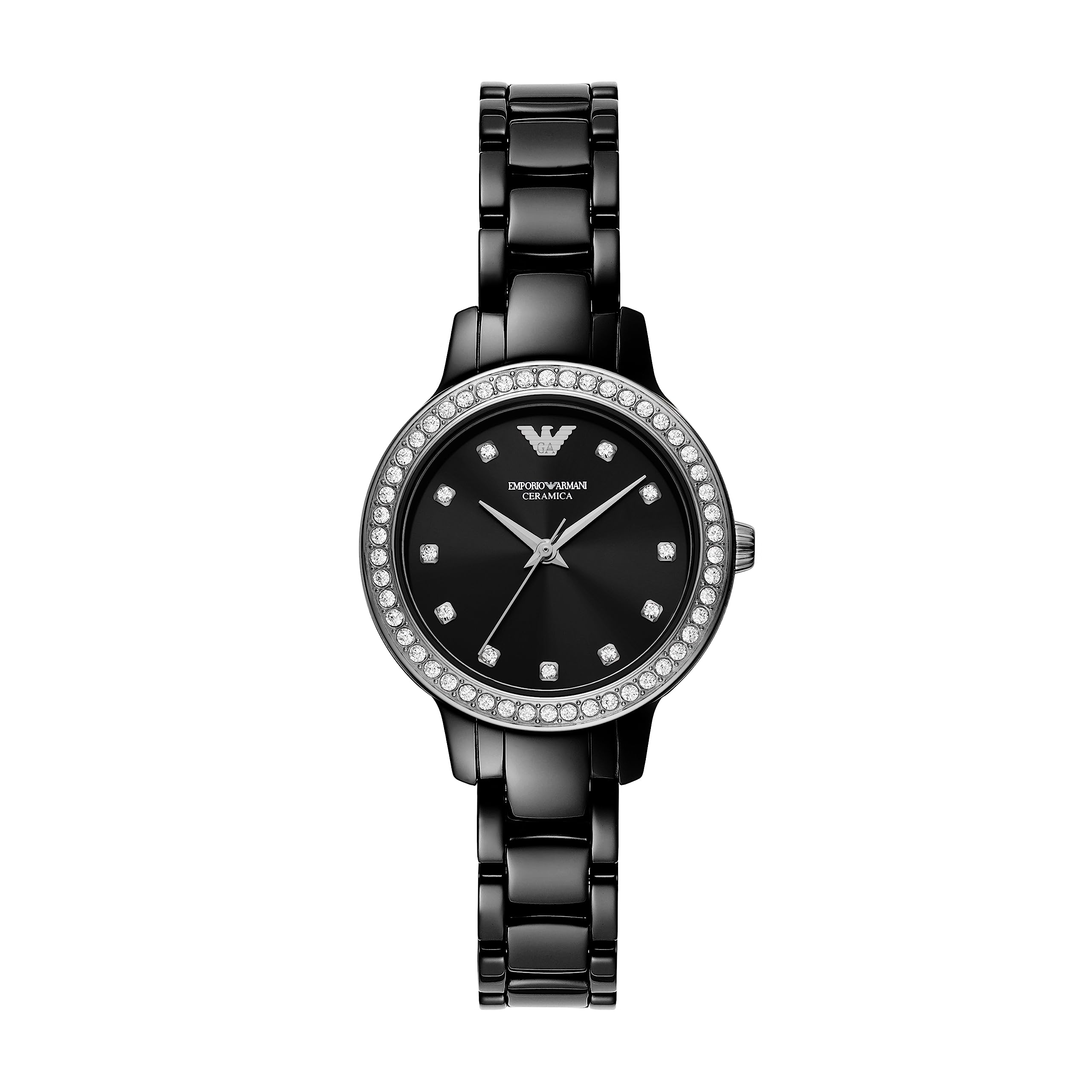 

Годинник AR70008 Чорний [Emporio Armani] Жіночий чорний