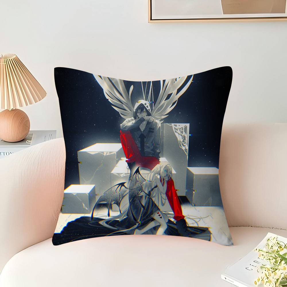 Anime Angels-of-Death Cushion Cover Inches Farmhouse Decor Home Throw Pillow Covers for Couch Decorations