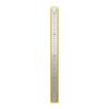 40cm Stainless Steel Ruler Inch and Pica Measurements Red Numbers Double Reading Straight Edge Metal Measuring Tool