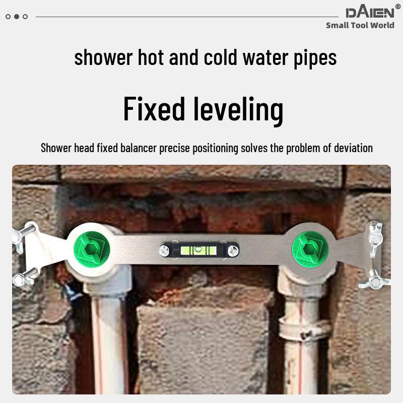 Thickened Stainless Steel Shower Head Positioner and Valve Leveler