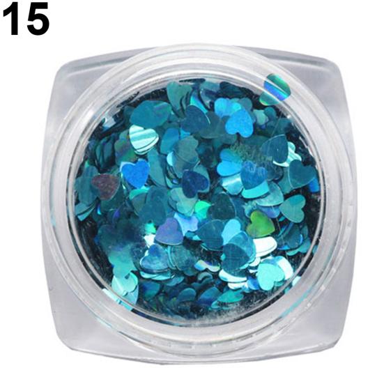 Błyszczący brokat miłość serce cekiny zdobienie paznokci dekoracje Manicure narzędzie do majsterkowania