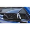 Gloss Black Horn Mirror Cover 2X For 2015~2022 Ford Mustang With LED Turn Signal