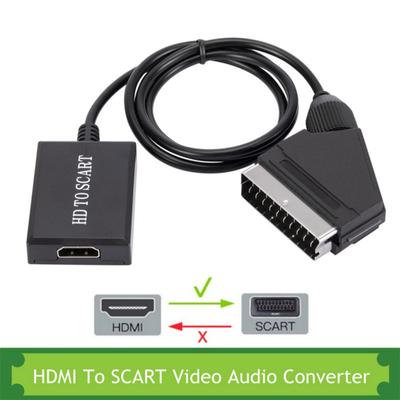 HD 1080p HDMI kompatibilní vstup na SCART video výstup audio převodník adaptér kompatibilní s CRT