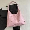 Leather Hoboes Bags for Women Soft Shoulder Purse Slouchy Toted Handbags Crescents Shoulder Bags Punk Underarm Purses