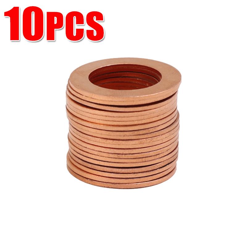 M14 Copper Sealing Washer Car Flat Seal Ring Gasket Washers 94109-14000941 09-14000 for  Honda Civic 1996-2018  CR-V 2007-2017