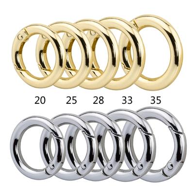 Pack of 10 Spring Opening Rings Spring Rings DIY Keychain Parts Alloy Material for DIY Crafts and Keychain Accessories