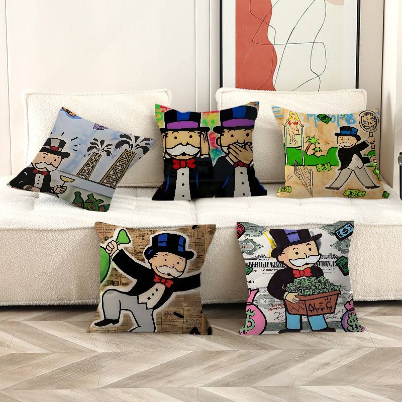 MMonopolyS MMillionaire Pillow Cover For Bedroom Room And Living Room Sofa Decorative Cushion Cover