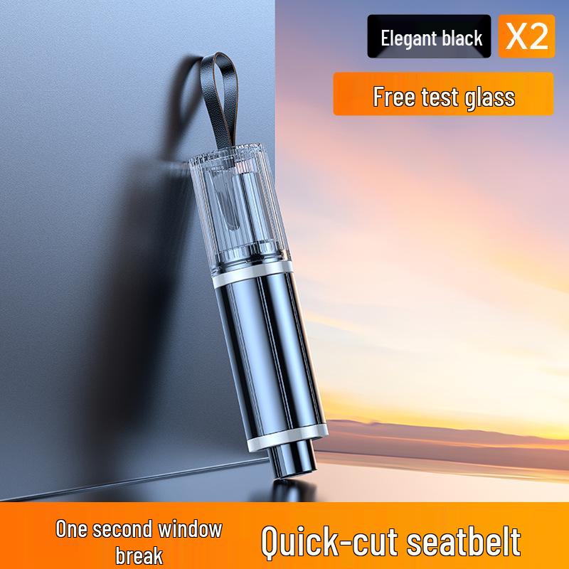 Portable Car Safety Hammer: Emergency Window Breaker & Seatbelt Cutter