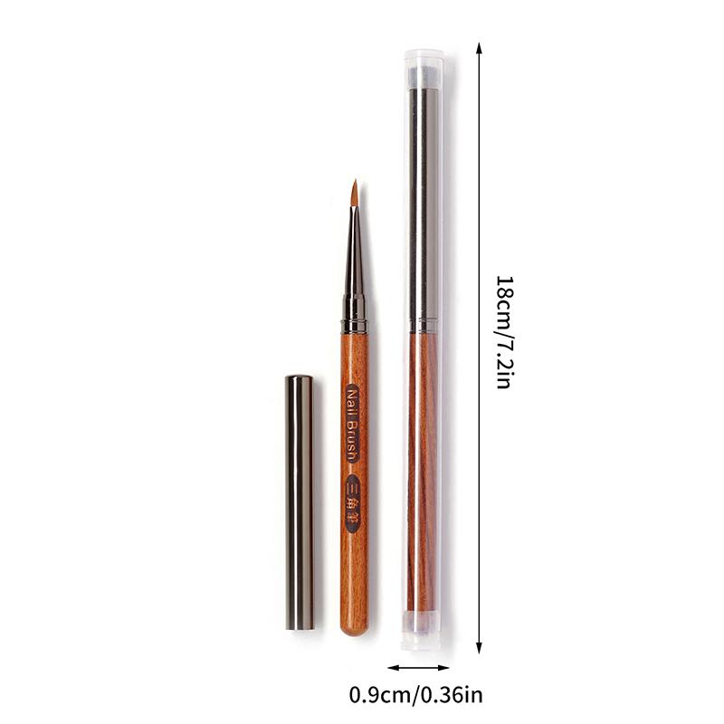 Triangular Nail Art Brush Pen 3D Tips Pattern Phototherapy Acrylic Nail Brush Uv Gel Diy Manicure Tools Wood Handle Nail Brushes