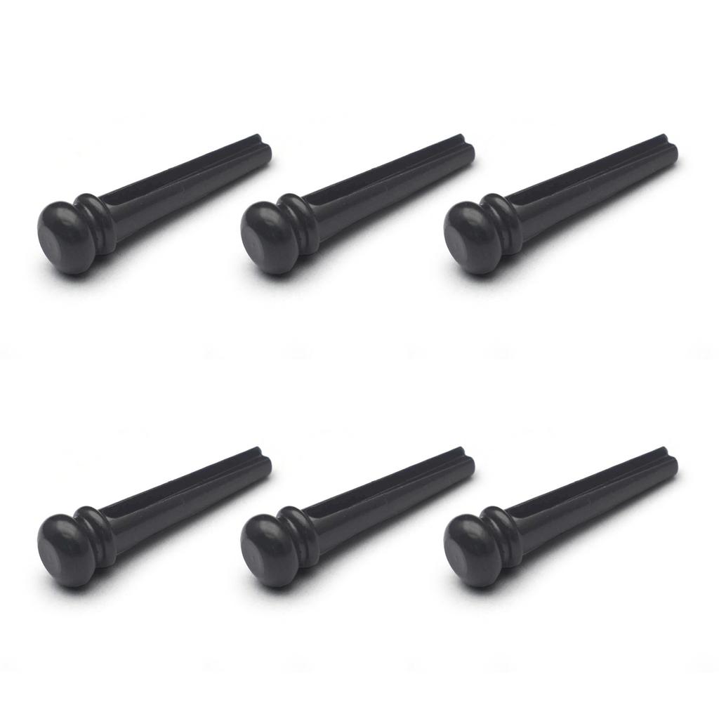 Pack of 6 Guitar Bridge Pins Pegs for Folk Guitars Guitar Bridge Pins Replacement Guitar End Pin Guitar String Peg Nail
