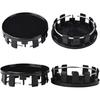 4 PCS 54mm Car Wheel Center Caps Wheel Tyre Center Hub Caps Covers Replacement for Auto Vehicle Car (Black)