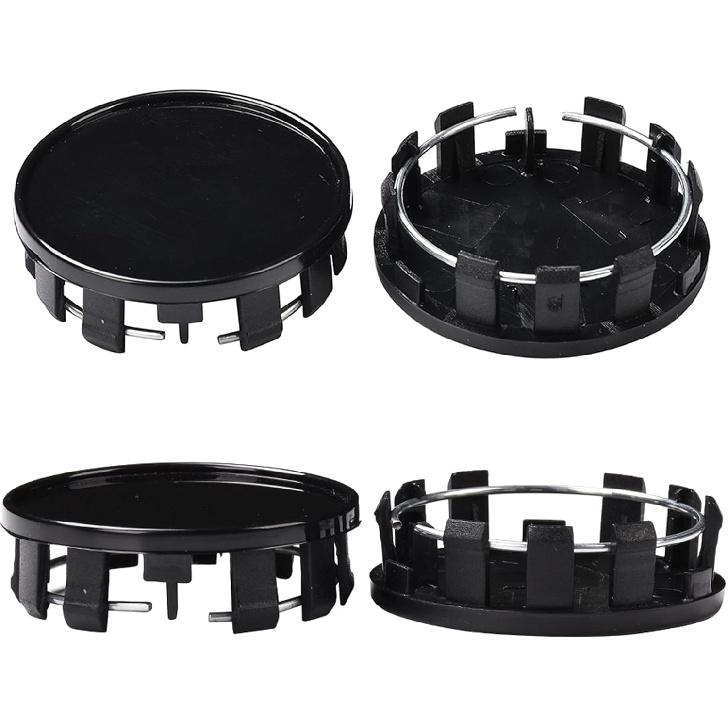 4 PCS 54mm Car Wheel Center Caps Wheel Tyre Center Hub Caps Covers Replacement for Auto Vehicle Car (Black)