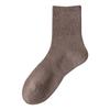 5 Pairs of Girls Spring and Autumn Pure Color Anti Pilling Boneless High Rubber Tube Socks