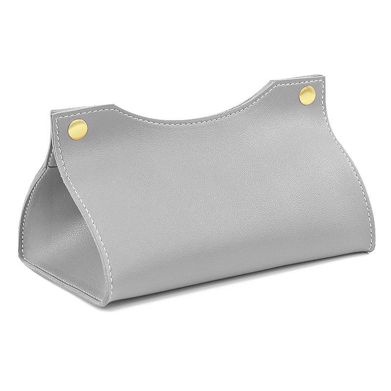 New Tissue Box Holder Home Living Room Coffee Table Desktop Simple Napkin Box Kitchen Storage Paper Box PU Leather Organizers