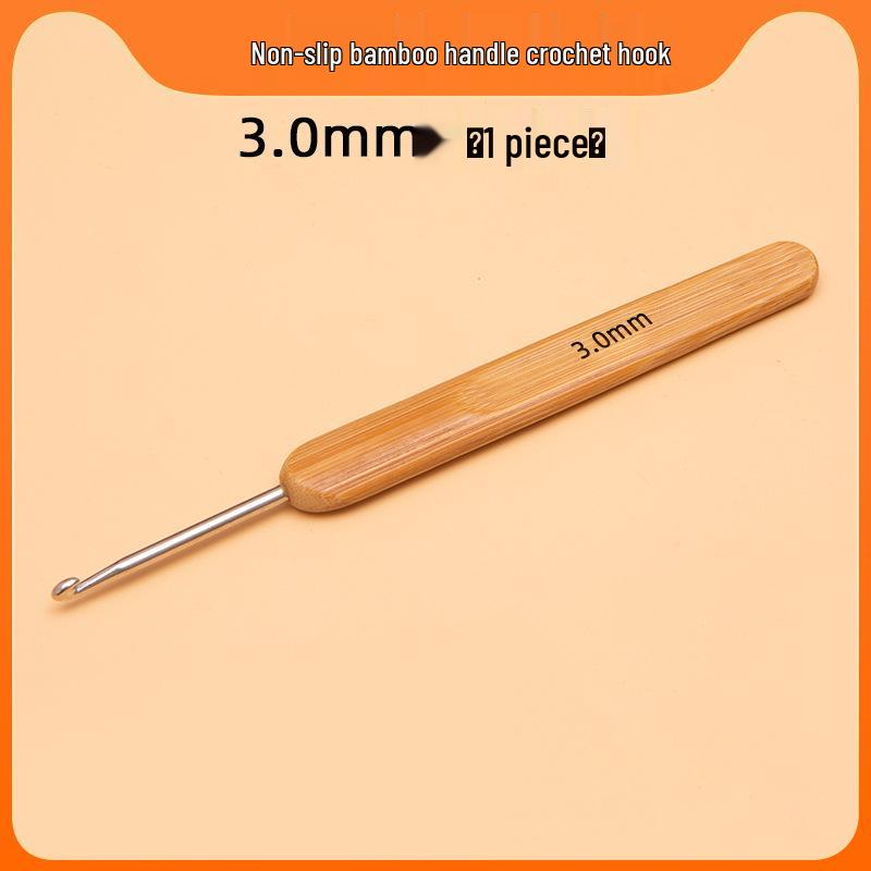 Carbonized Bamboo Crochet Yarn & Knitting Tool Set with Extra-Fine Old-Fashioned Bamboo Handle Set