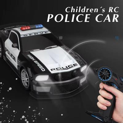 New 1/12 Remote Control Police Car Drift 2.4GHz High Speed Off-Road Racing Car with Cool Lights Long Battery Life Children's Toy Boy Birthday Gift