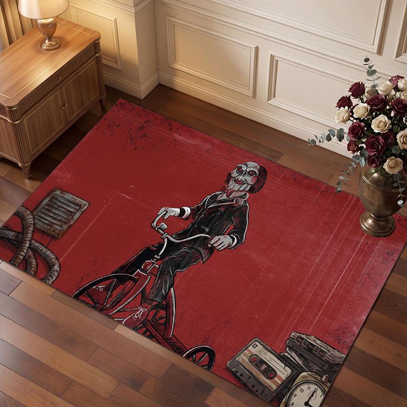 Saw Billy the Puppet Rug Soft Thick Non Slip Floor Carpet for Bedroom Living Room Home Decor