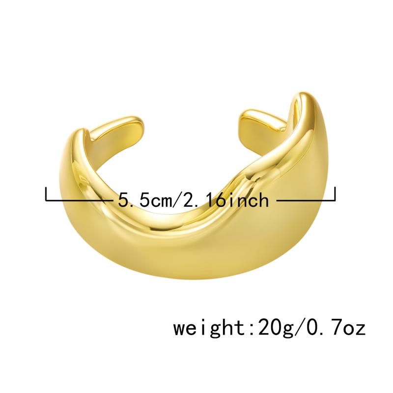 Big Cuff Bangles Bracelets Women Vintage Statement Plastic Geometric Open Bangle Hip Hop Punk Gold Silver Color Jewelry