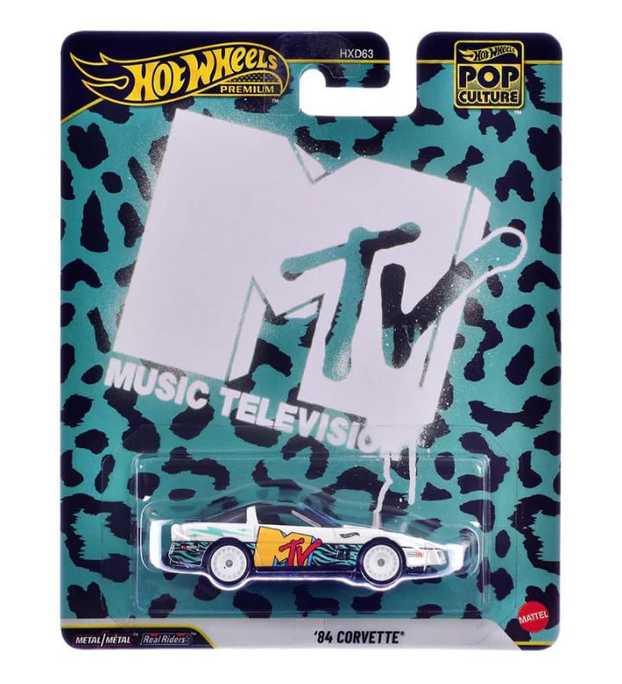 Hot Wheels MTV Premium Pop Culture Corvette Diecast Car '84