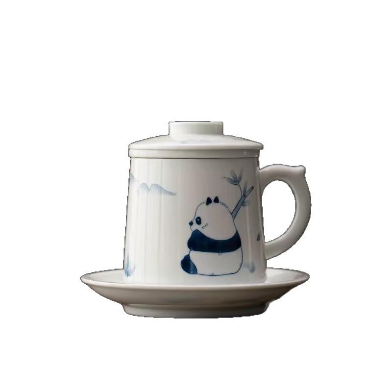 Hand Painted Panda Tea Cup Tea Separation Office Tea Ceremony Tea Cup Personal Special Kung Fu Tea Set