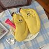 Creative Banana Shape Coin Purses Canvas Large Capacity Coin Wallet Cartoon Mini Earphone Bag