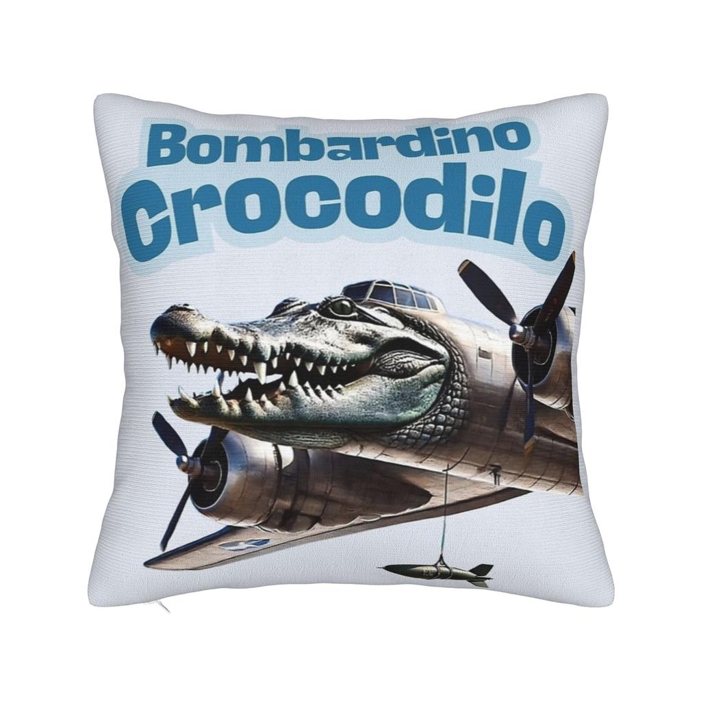 Italian Brainrot Characters Funny Meme Popular Pillowcase Printed Cushion Cover Decorations  Pillow Case Cover Sofa