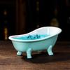 Ceramic Mini Bathtub Bowl for Ice Cream Dessert Porcelain Mixing Bowl Seasoning Dish Tiki Cocktail  Cups