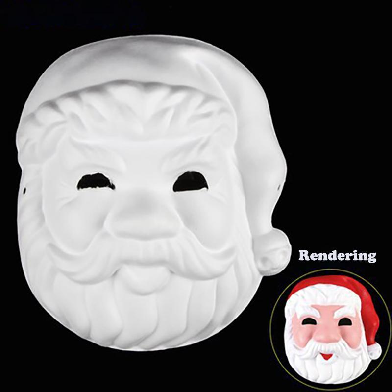 DIY Blank Paper White Masks Halloween Party Cosplay Painted Masquerade Kids Cartoon Animals Hand Paintable Mask
