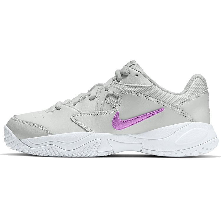 Nike Court Lite 2 Round Head Comfortable Shock Absorption Non-Slip Wear-Resistant Low-Top Tennis Shoes Women sneaker Gray Purple AR8838-024