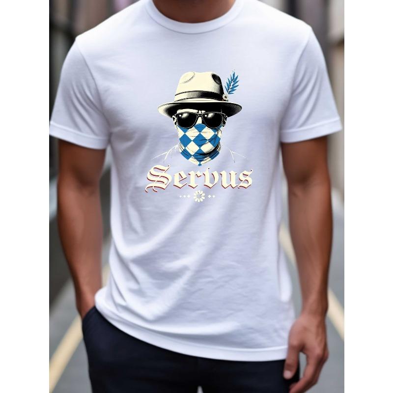 Men's Summer Casual Sports Fashion T-Shirt, Soft, Breathable, Loose Fit, Regular Fit Crew Neck T-Shirt, Fashionable Business Casual Style