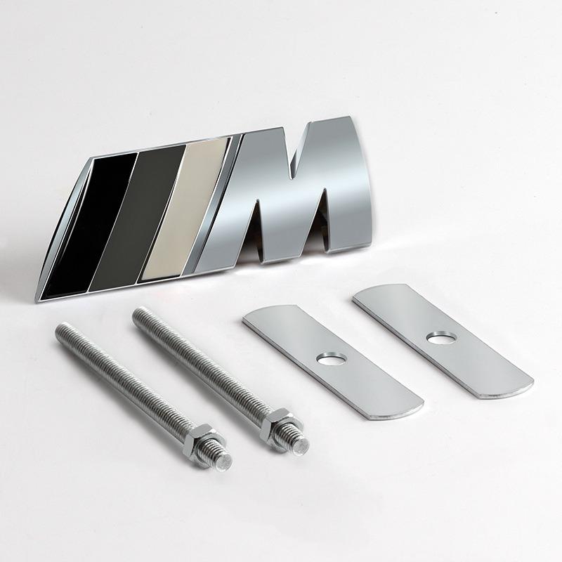 1Pc Metal BMW Grille M Badge Clip Foot Fixed Modification Logo Decorative Sticker For BMW M1 M2 M3 M4 M5 M6 M7 M8 Accessories CG0