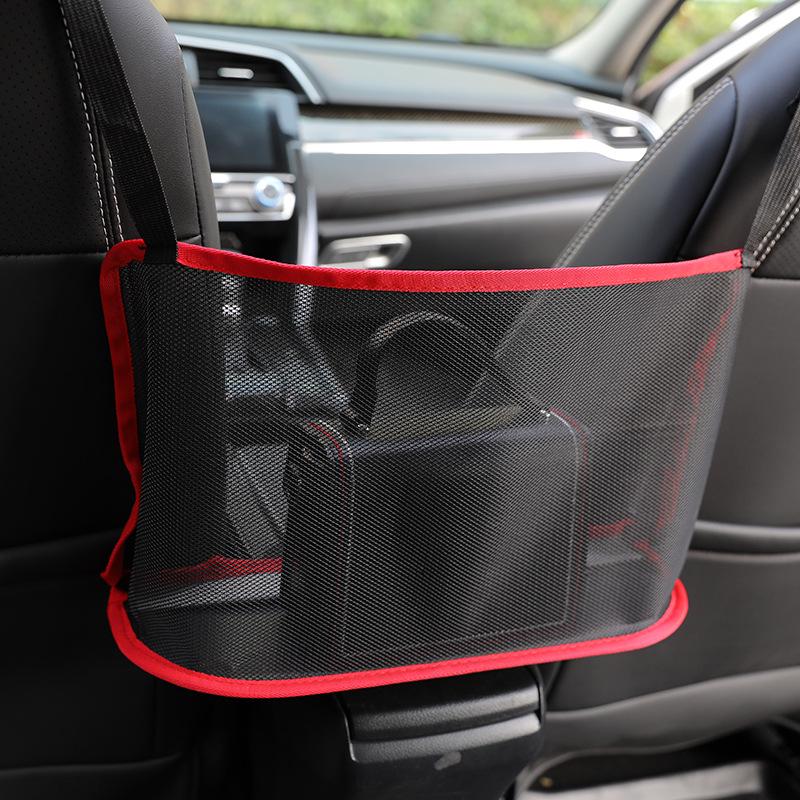 

Car Seat Barrier & Storage Net Organizer