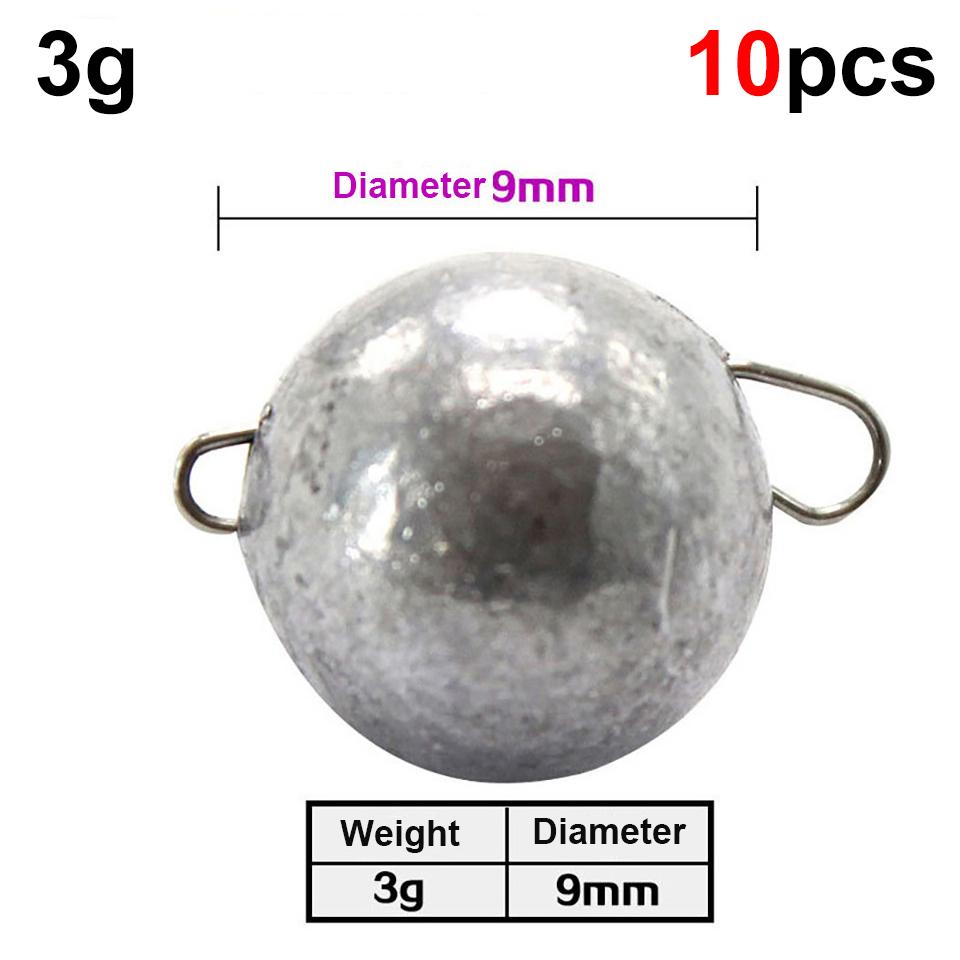 

10 шт. рыболовных грузил 2 г/3 г/4 г/5 г/6 г/7 г/8 г/10 г/12 г пуля вес джиггинг для быстрого погружения набор для глубоководной рыбалки на окуня