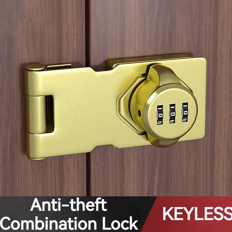 Degree Combination Lock Latch Bolt Latch Door Hitch Sliding Door Lock Open Lock Room Doors Security Doorer Buckle