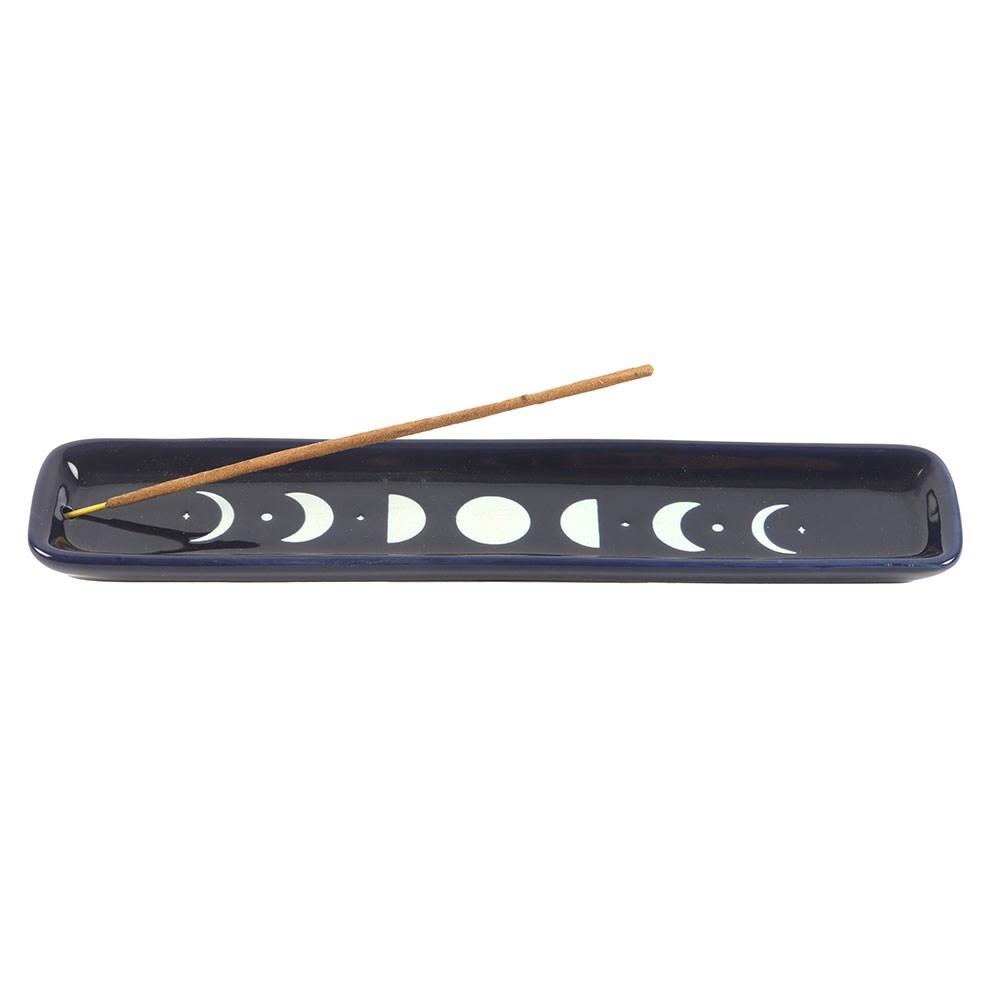 Something Different Blue Moon Ceramic Rectangular Incense Holder