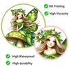 Creative Green Wing Fairy Static Cling Wall Sticker for Living Room Bedroom Study Home Decor
