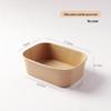 750ml Natural Rectangular Disposable Food Takeaway Containers