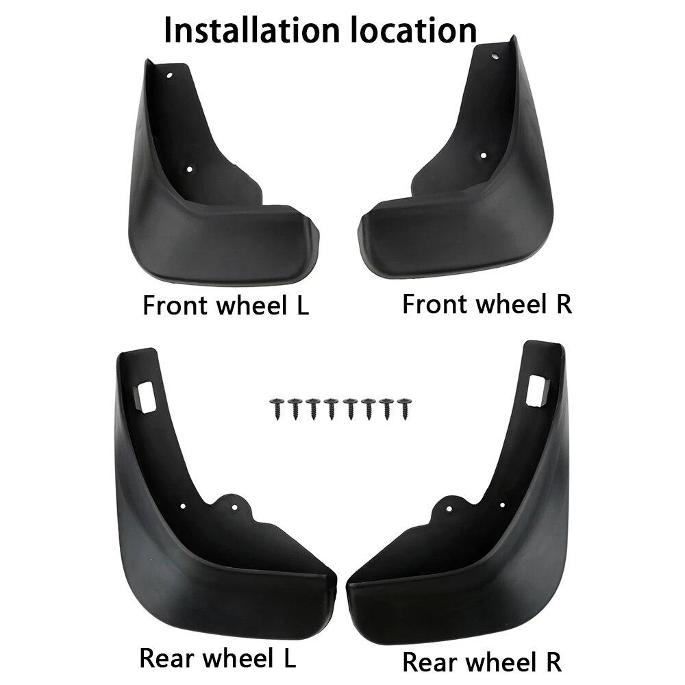 For Ford/Focus 2 MK2 MK2.5 Saloon Sedan 2005-2011 4PCS Splash Guards Fender Car Mud Flaps Front Rear Mudguard Car Accessories