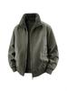 Herren Winter Lammwolle Doppelseitig Freizeit Revers Arbeitskleidung Jacke 7956