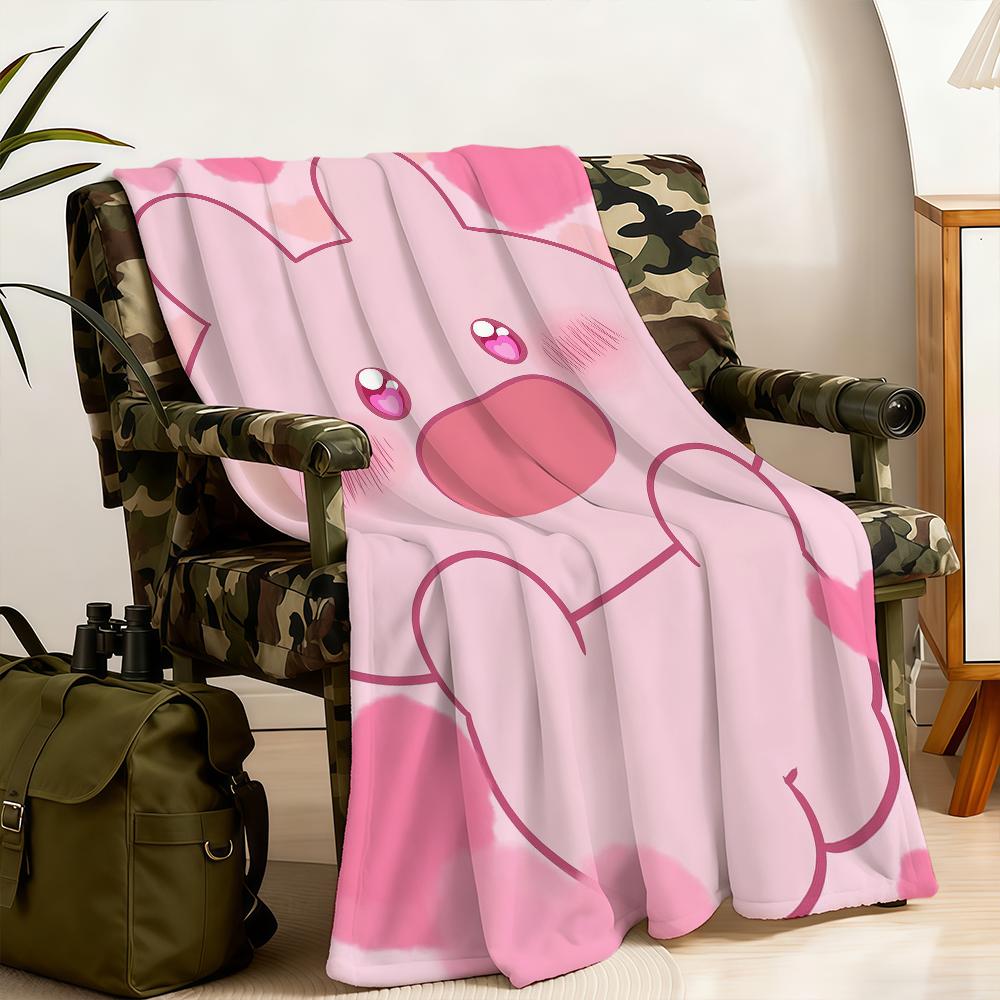 A-AsamimichaanS Cartoon Schlafend Niedliche Decke Weiche Warme Flauschige Überwurf Super Kinderspielzeug Bett Sofa Auto Wiege