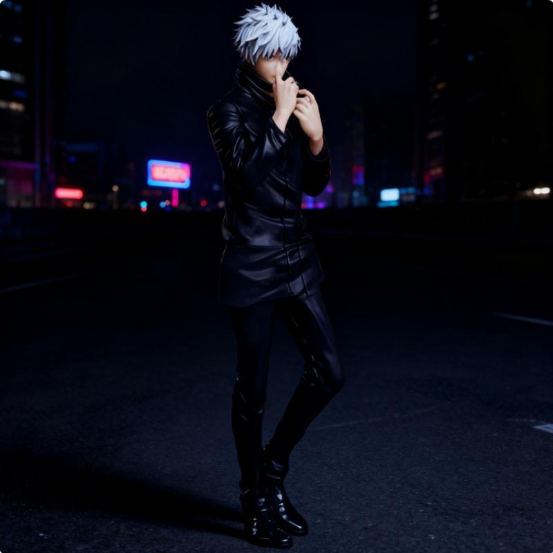 1pc Spell Battle Anime Character Gojo Satoshi Action Character PVC Statue Collection Model Toy Gift Anime Figure