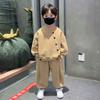 Boys' Stylish Korean Sporty Sweatshirt Set - 2025 New Fashion Two-Piece for Spring & Autumn