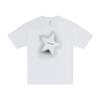 T Shirts Men's White Crew Neck Moderate MCJ647-001