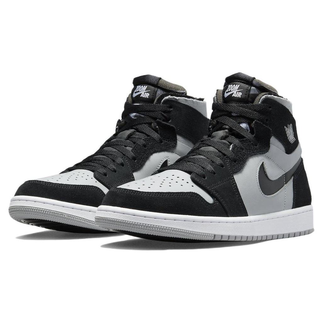 Air Jordan 1 Zoom CMFT Siyah Açık Duman Gri Erkek Spor Ayakkabı Beyaz CT0978-001