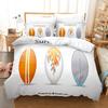 Surfboard Comforter Cover Summer Sea Surfing Theme Duvet Cover Ocean Theme Bedding Set For Kids Teens Quilt Cover +Pillow Cases