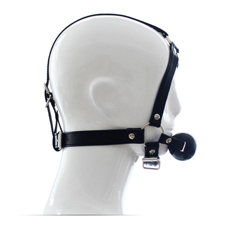 BDSM Ball Gag Oral Fixation stuffed Mouth PU Bondage Boutique Begin Roleplay Slave Submisson Adult Game For Couples Flirting Toy