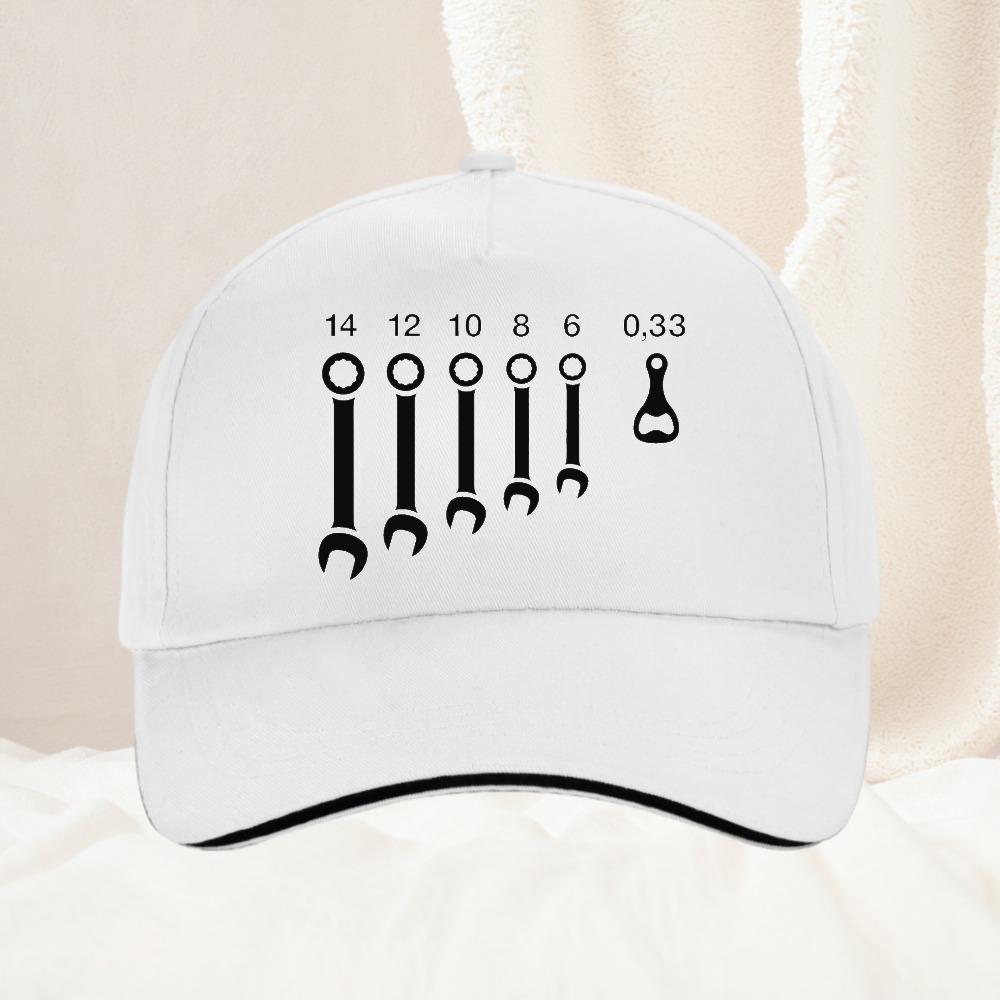 Schraubenschlüssel Schraubenschlüssel Bierflaschenöffner Werkzeuge Baseballkappe Verstellbar Unisex Sportmützen Bierflaschenöffner Papa Werkzeug Mütze