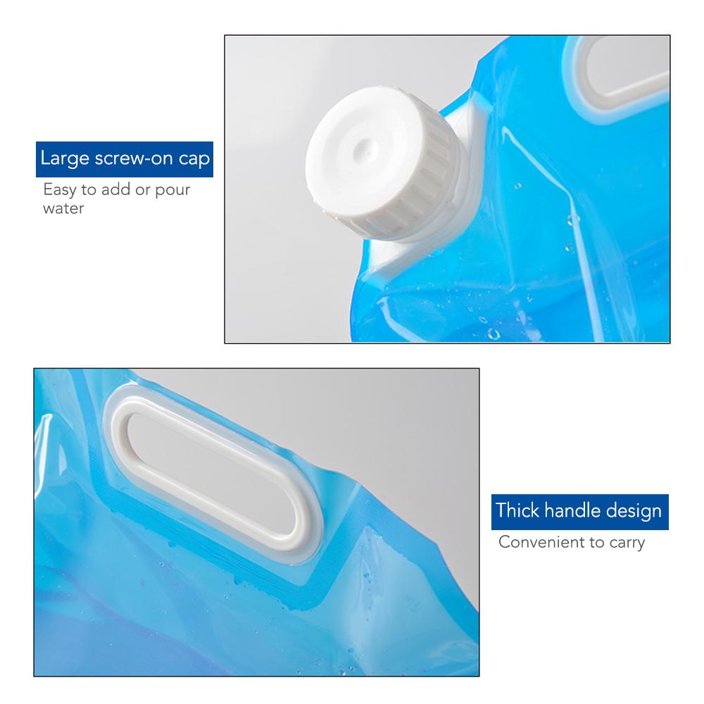 5L / 10L Collapsible Water Container Water Storage Jug Bag for Outdoor Camping Hiking Emergency