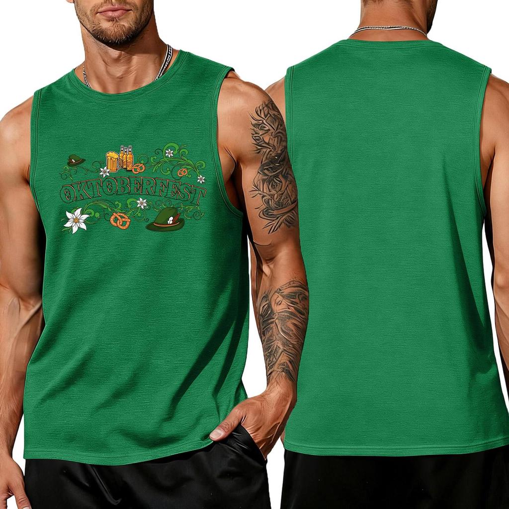 Men Sleeveless Tank Top Casual Summer Loose Fit Lightweight Muscle Shirt Breathable Soft Fabric Comfortable Beachwear