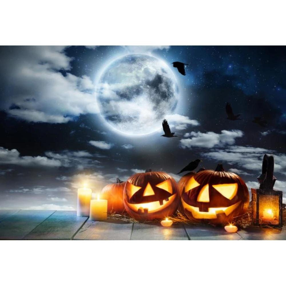 Halloween Decoration Hanging Cloth Pumpkin Lantern Hanging Cloth Home Party Room Decoration